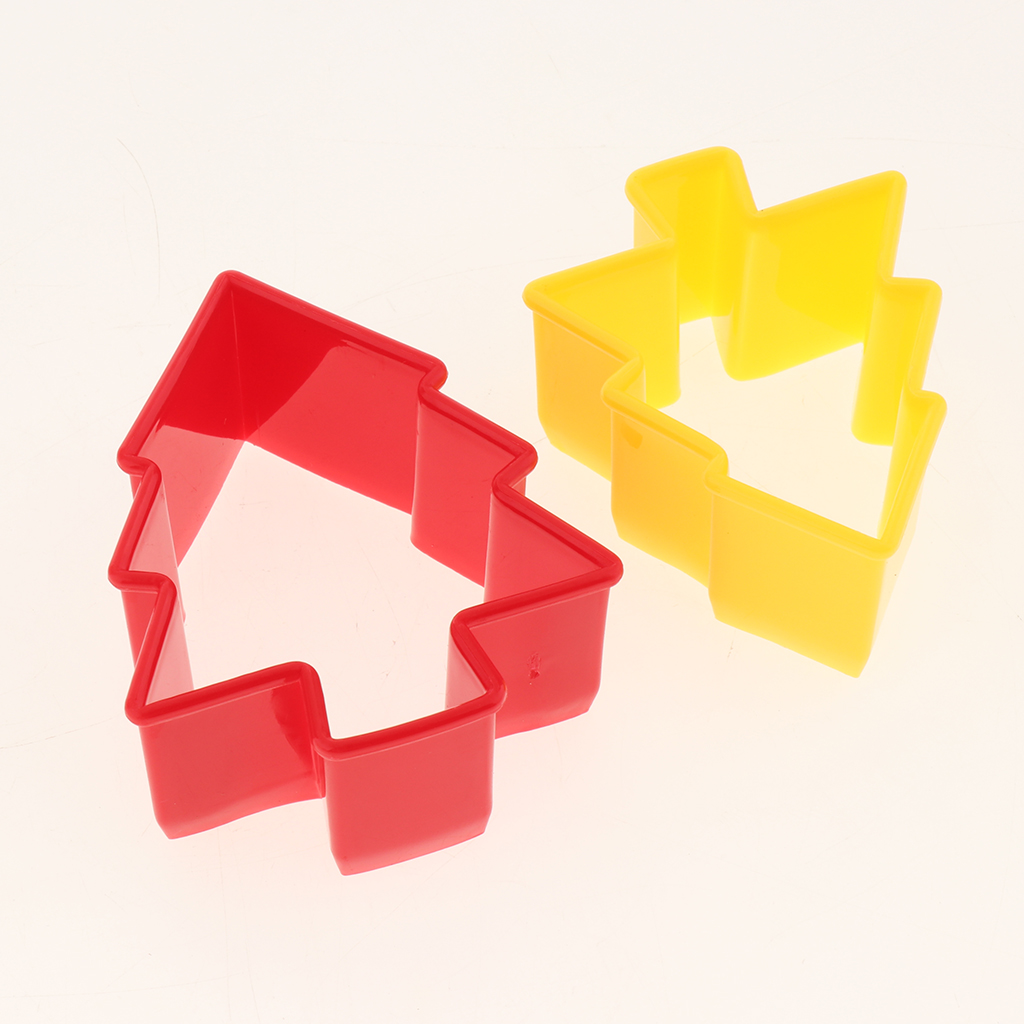 5Pcs Cookie Cutter Set Biscuit Sandwich Fondant Cake Fruit Vegetable tree