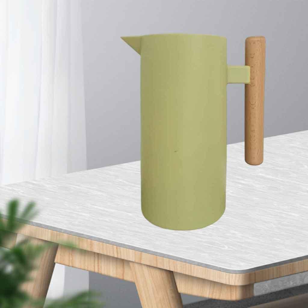 Portable 1000ml Kettle Hot Water Bottle Household Teapot Kettle Green 