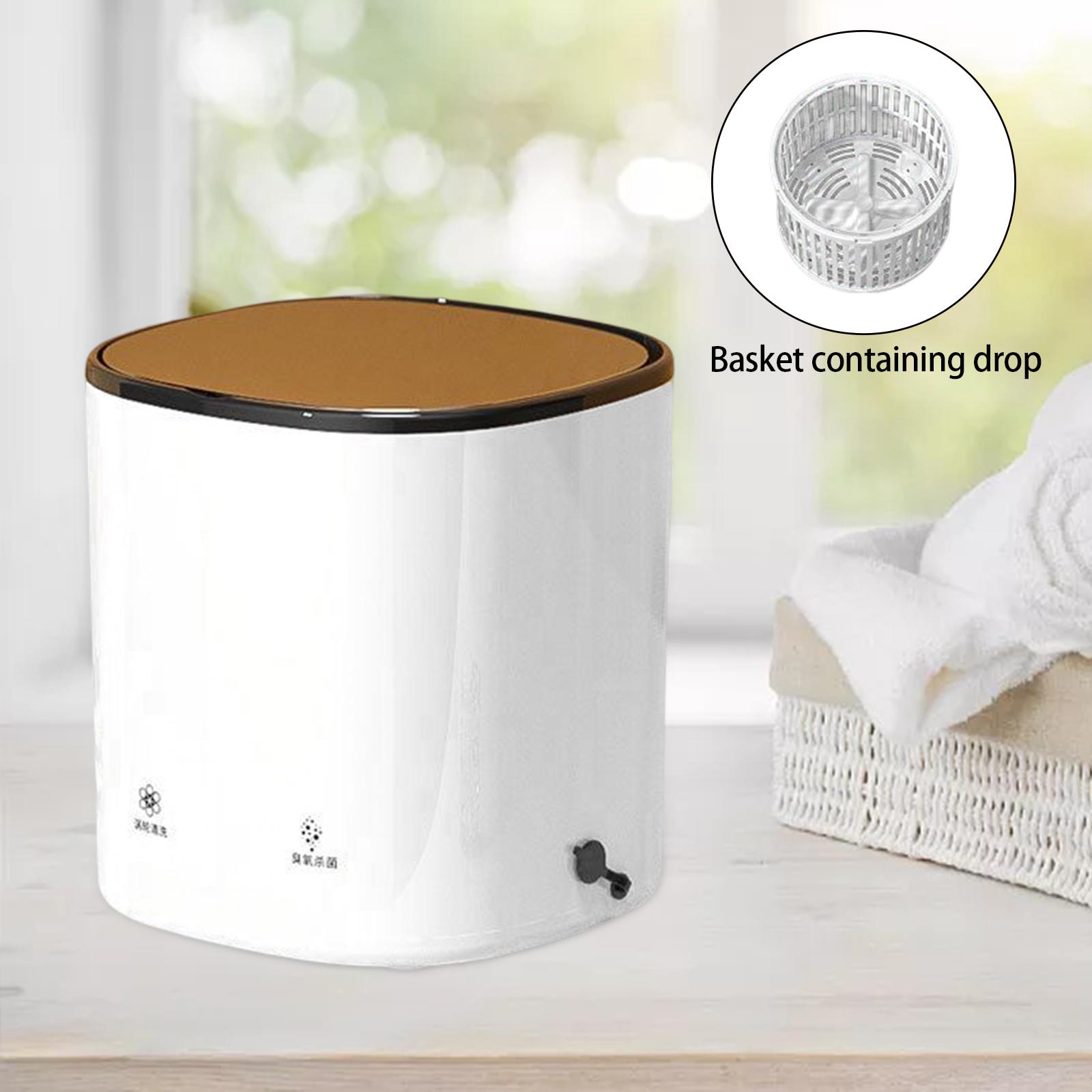 Mini Portable Washing Machine Automatic Rotating Turbines White Basket Ozone