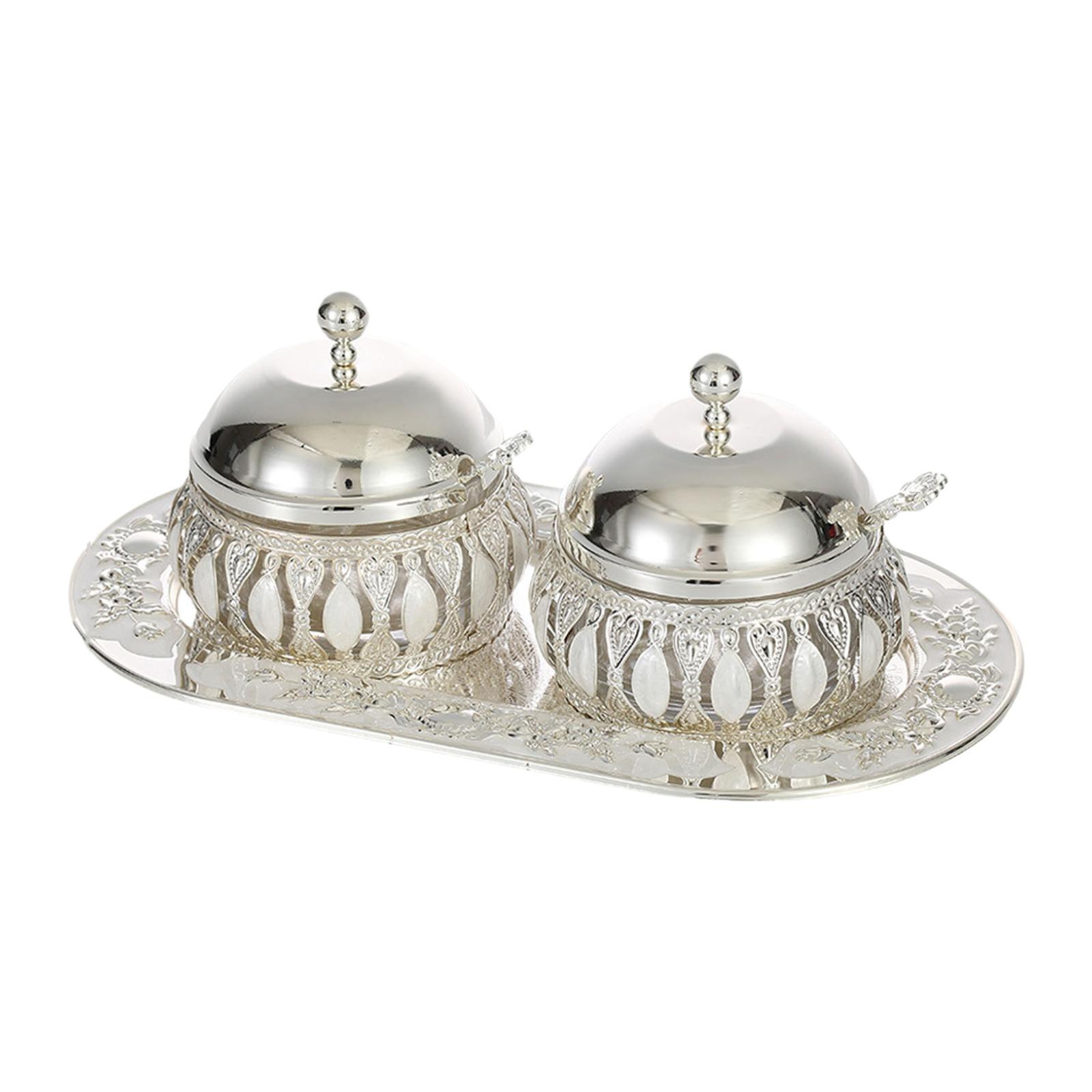 Condiment Canister with Spoon Lid