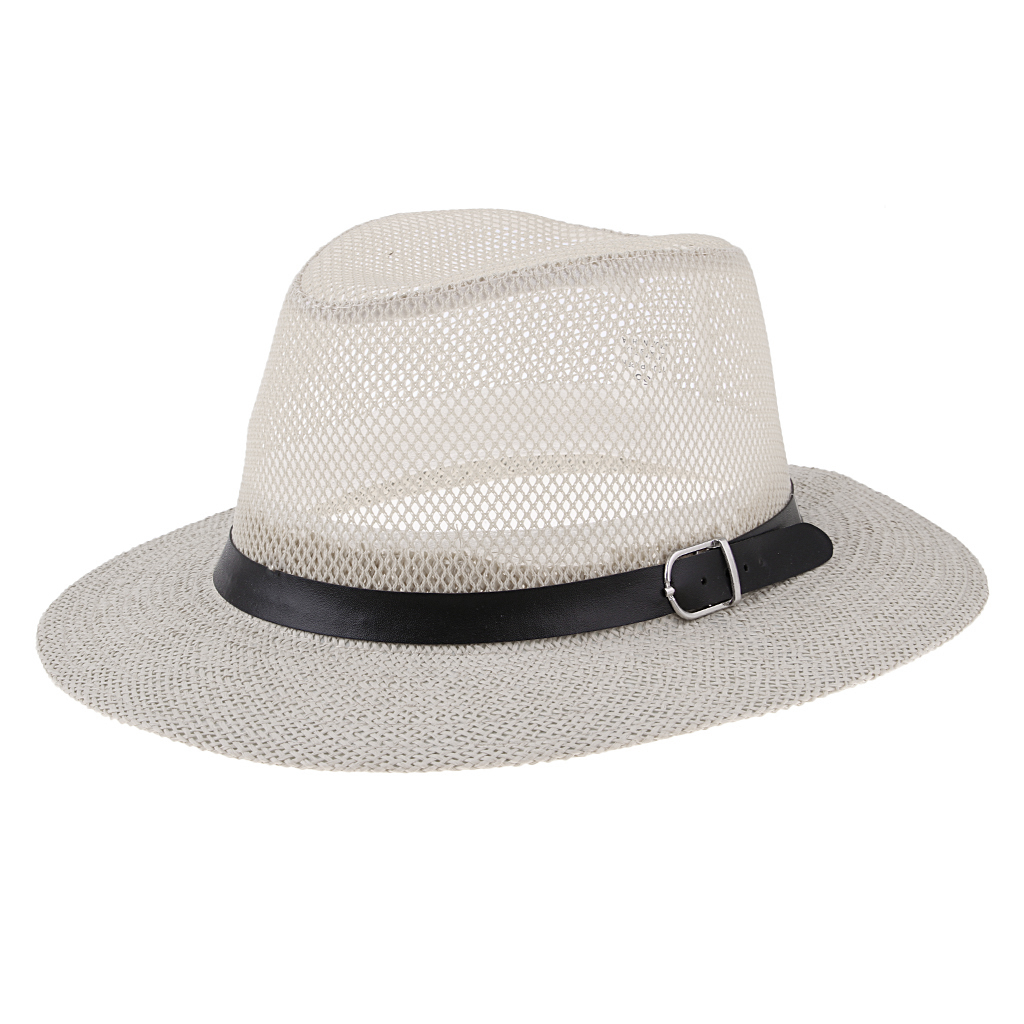 Mens Ladies Fedora Crushable Linen Panama Style Sun Hat Summer Hat 2 Colours eBay