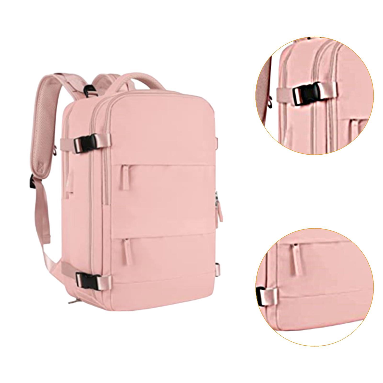Travel Backpack Adults Carry on Backpack for Airplane Backpacking Weekender Pink