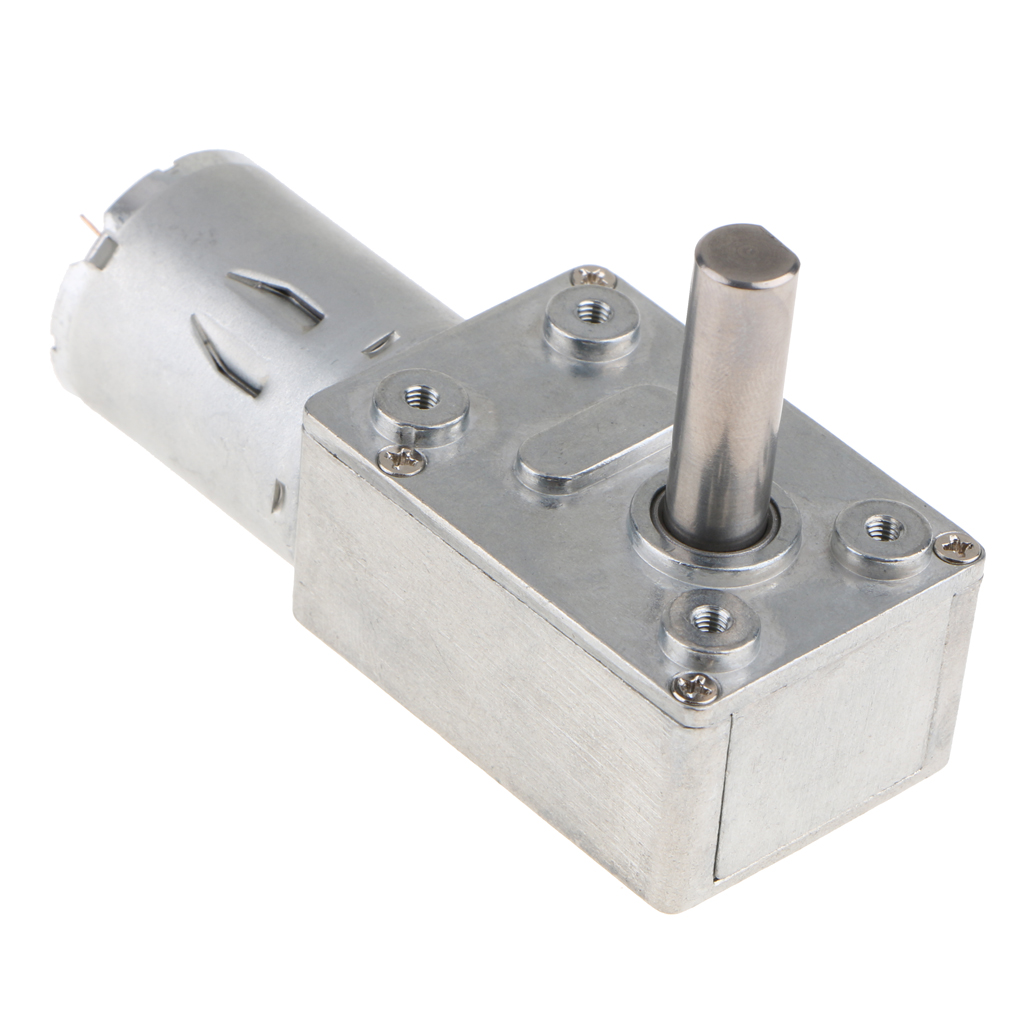 10RPM Turbine Moteur /à couple /élev/é en m/étal DC 12V Moteur /électriques /à r/éduction Moteur /à engrenage /à vis sans fin /à autoblocage Bo/îte /à Engrenages