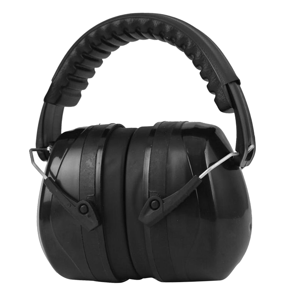 Adjustable Ear Defenders Noise Reduction Earmuffs Hearing Protection Black
