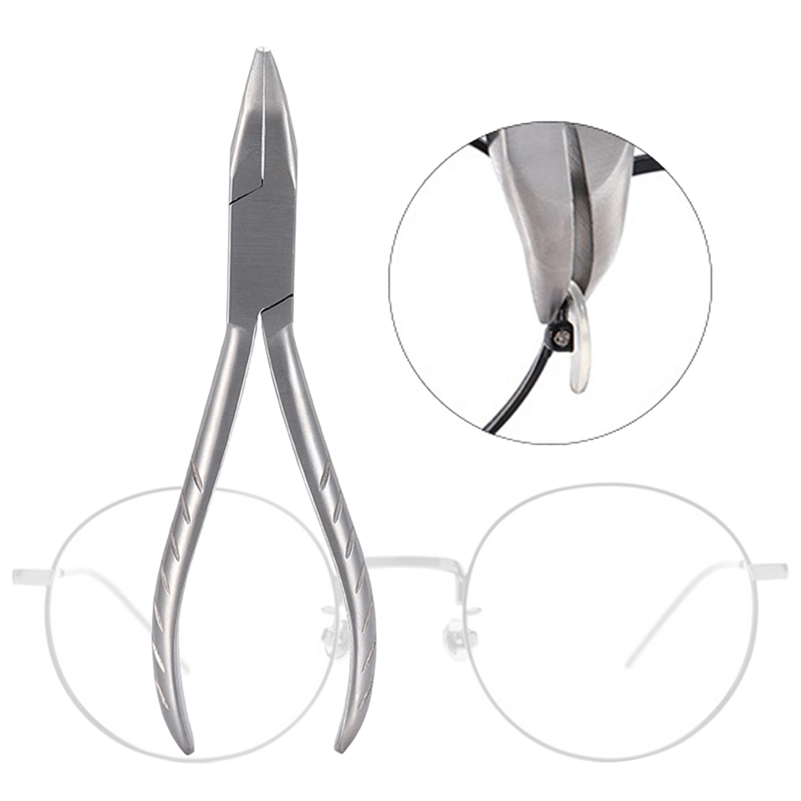 Eyeglasses Frame Pliers Multi-Purpose for Optician Glasses Bridge Pad YG1004