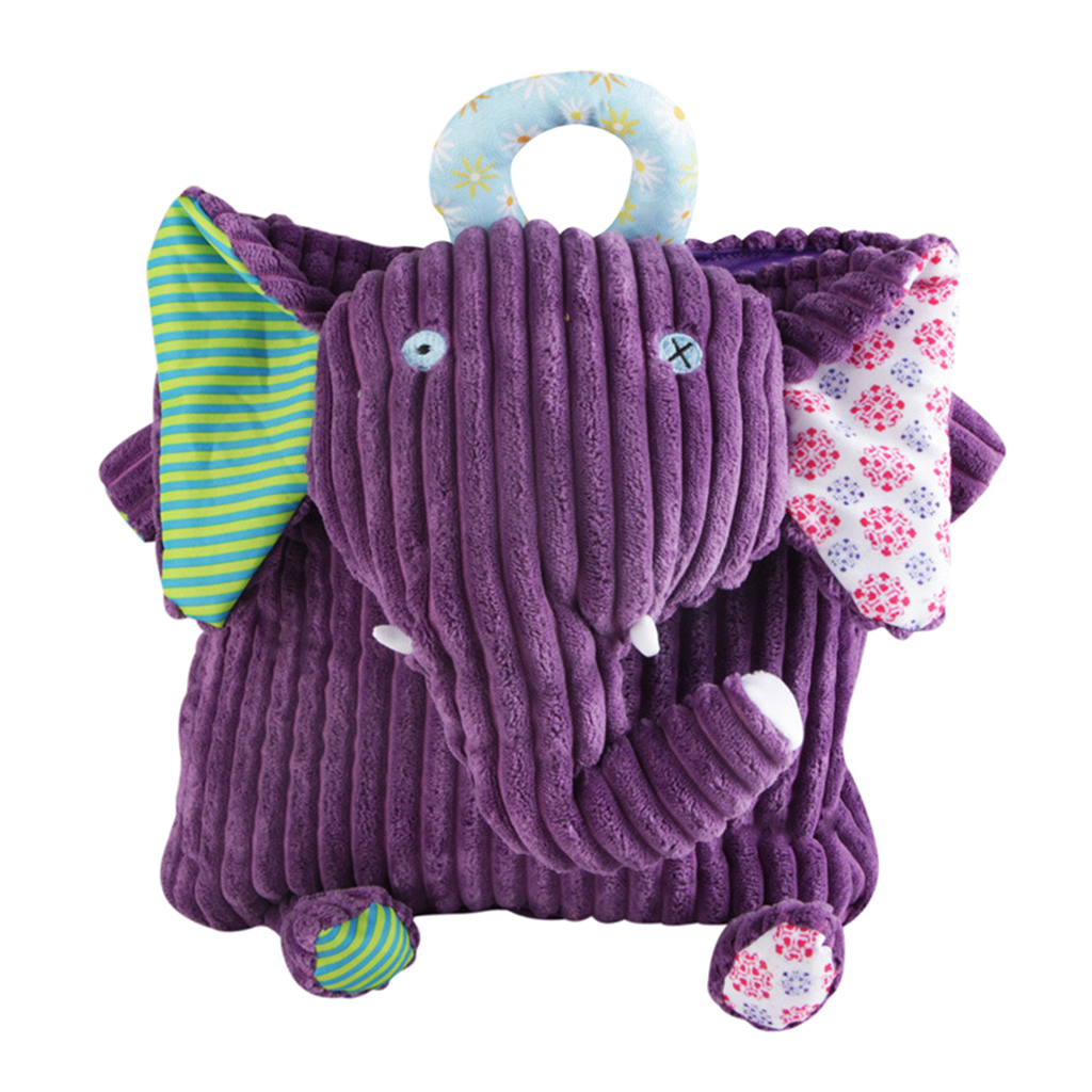 Cute Baby Toddler Backpack Mini Cartoon Animal Plush Shoulder Bag Elephant