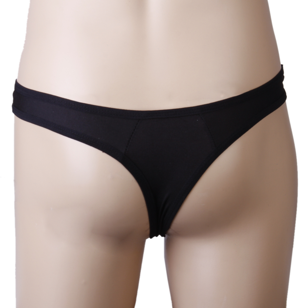 Sexy Mens G-string Thong Stretch Pouch Charming Underwear Panty Black 