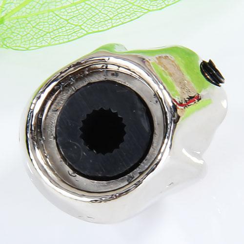 2x3 pcs Metal Skull Volume Knobs for Electric Guitar - Silver Tone