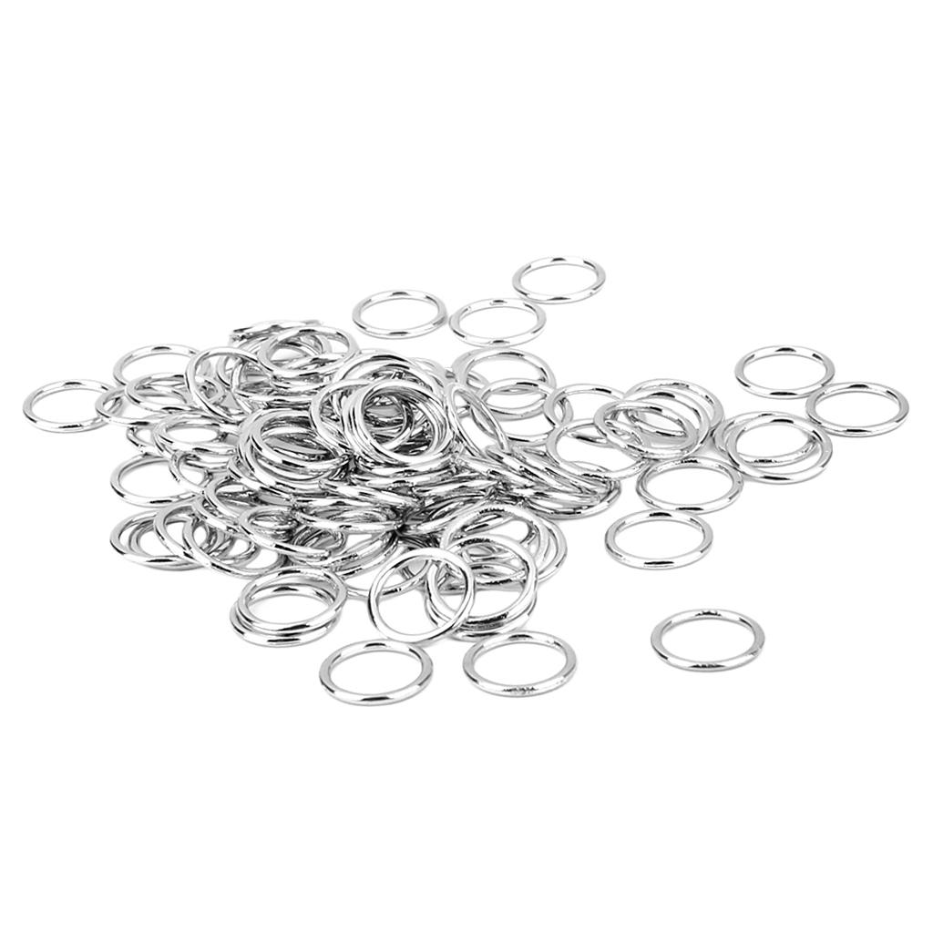 8x100pcs Metal Bra Strap Adjuster Slider/ Hooks Lingerie Sewing 10mm O Ring