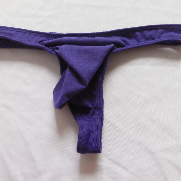 G-string Sexy Thong Underwear Pouch Panty for Men - Purple