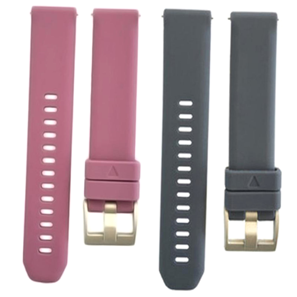 2pcs 20mm Universal Silicone Quick Release Sweatproof Watch Band Wrist Strap