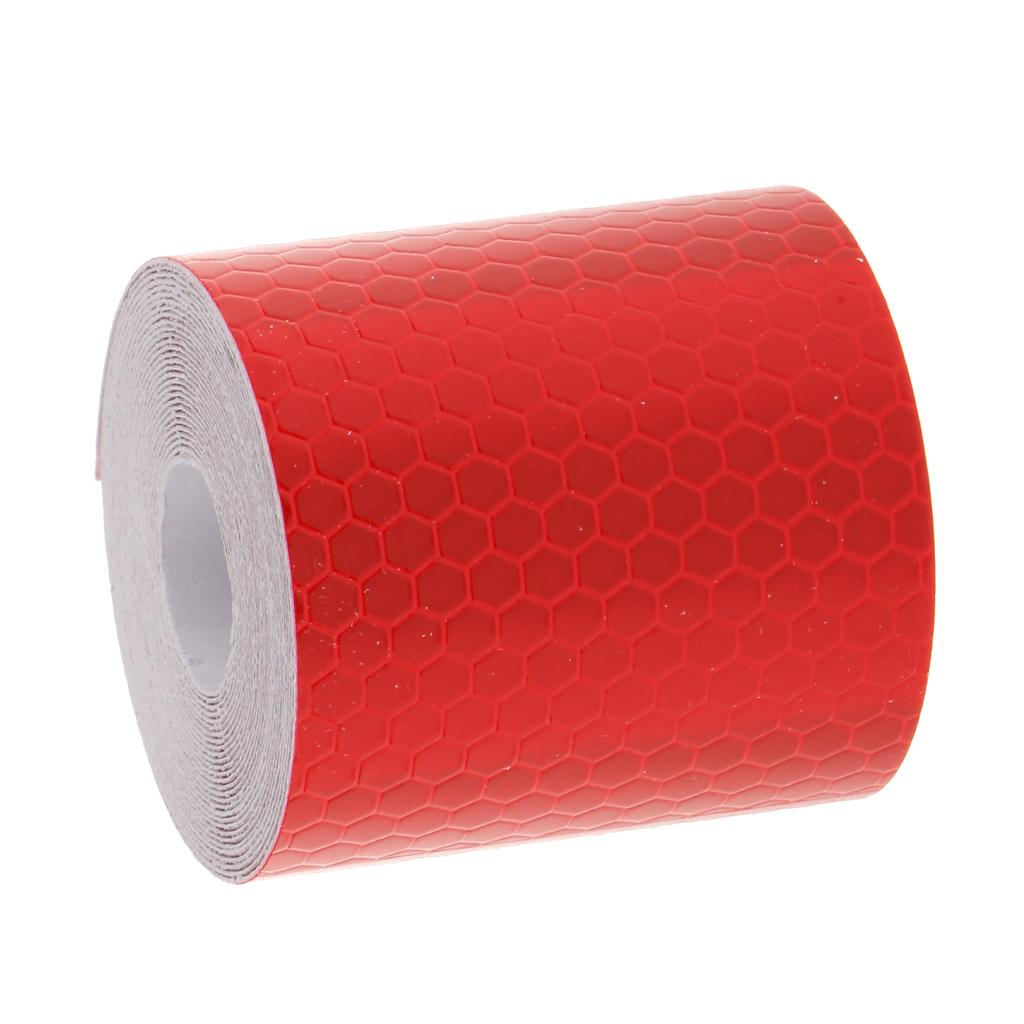 4x3M Warning Reflective Safety Tape Adhesive Sticker for Truck Car Red