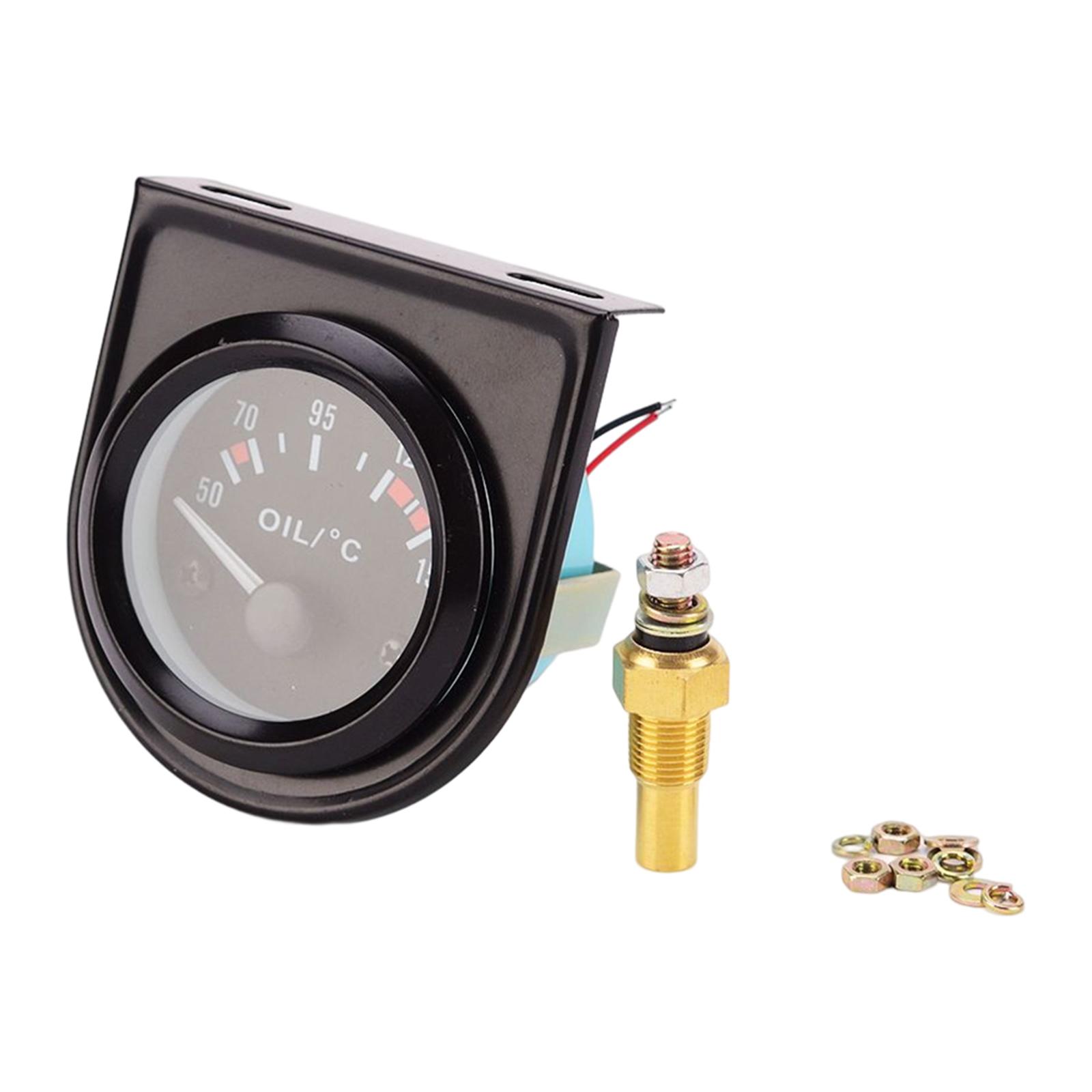 Universal Electric Digital Oil Temperature Gauge Indicator Car Motorcycle 