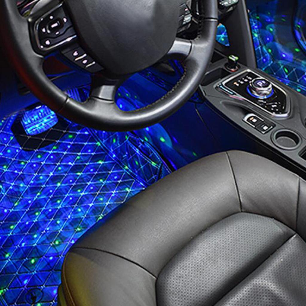 Car LED Atmosphere Lamp Star Light Sound Control Interior Seat Ambient Decor