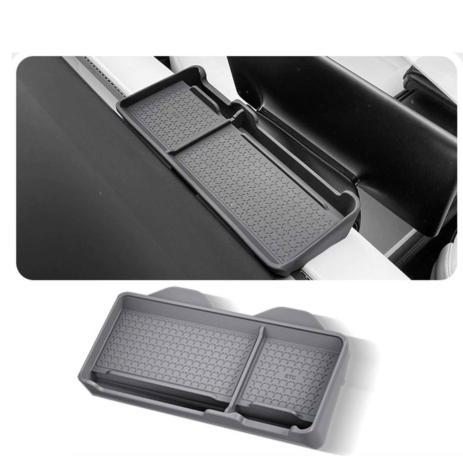 Car Dashboard Storage Box etc Interior Decoration Accessories for Tesla Gray