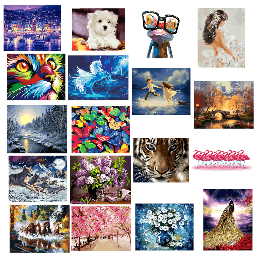 Moderne Diy Kunstdruck Wandbild ( sich die Farben füllen