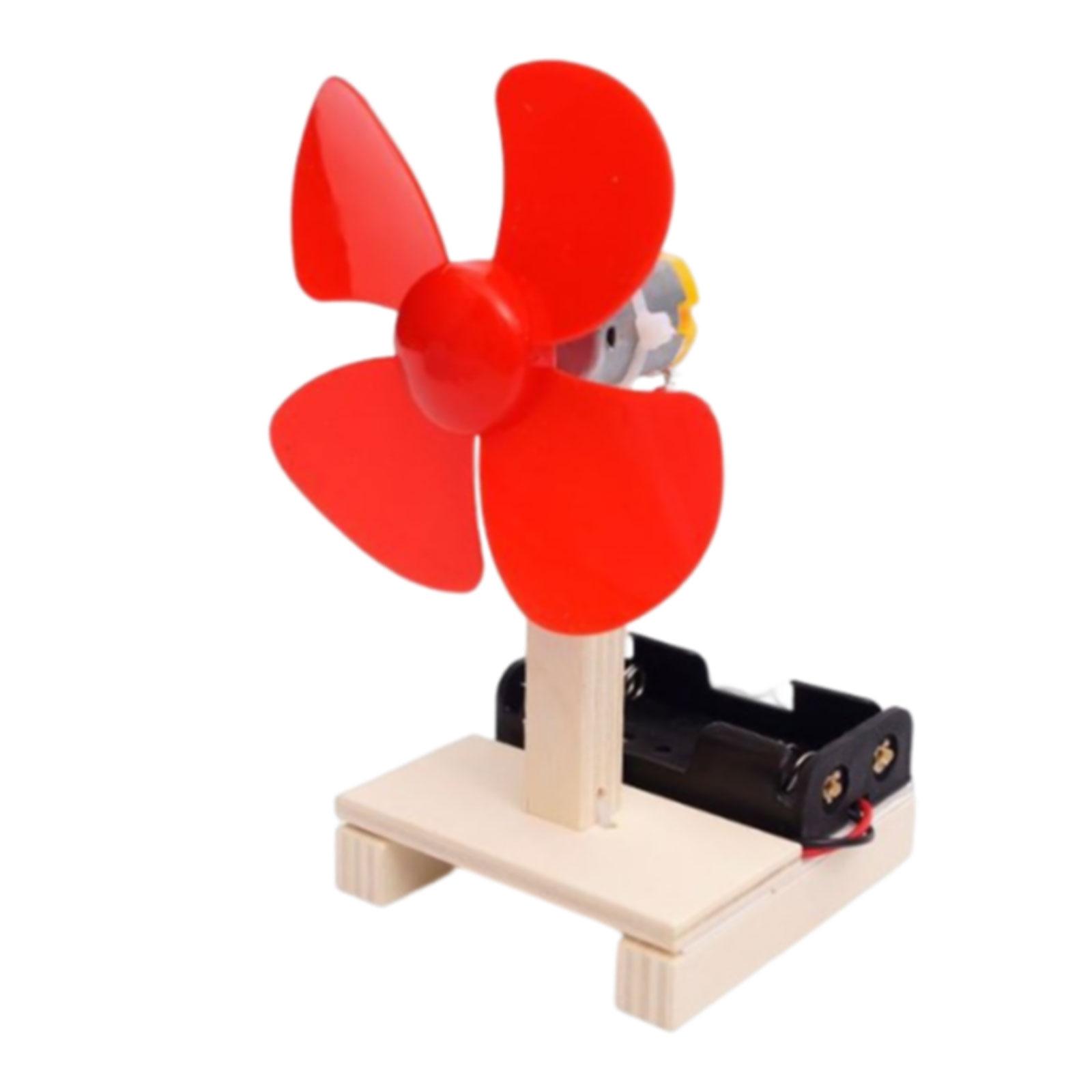 DIY Electric Fan Model Science Toys Physics Experiment Student Hands On Assemble Kit, Fits 6 - 14 years