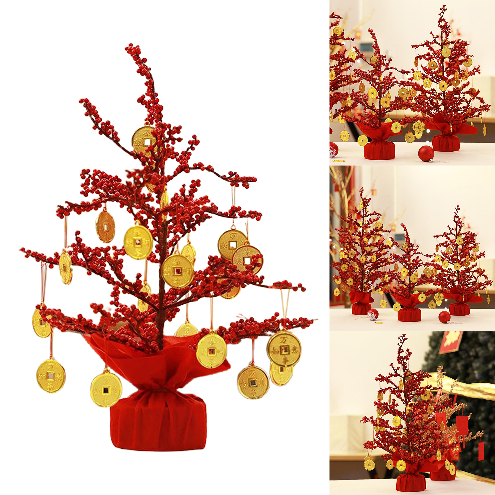 Feng Shui Fortune Tree Money Tree Wealth Blessing Gift for Housewarming Home