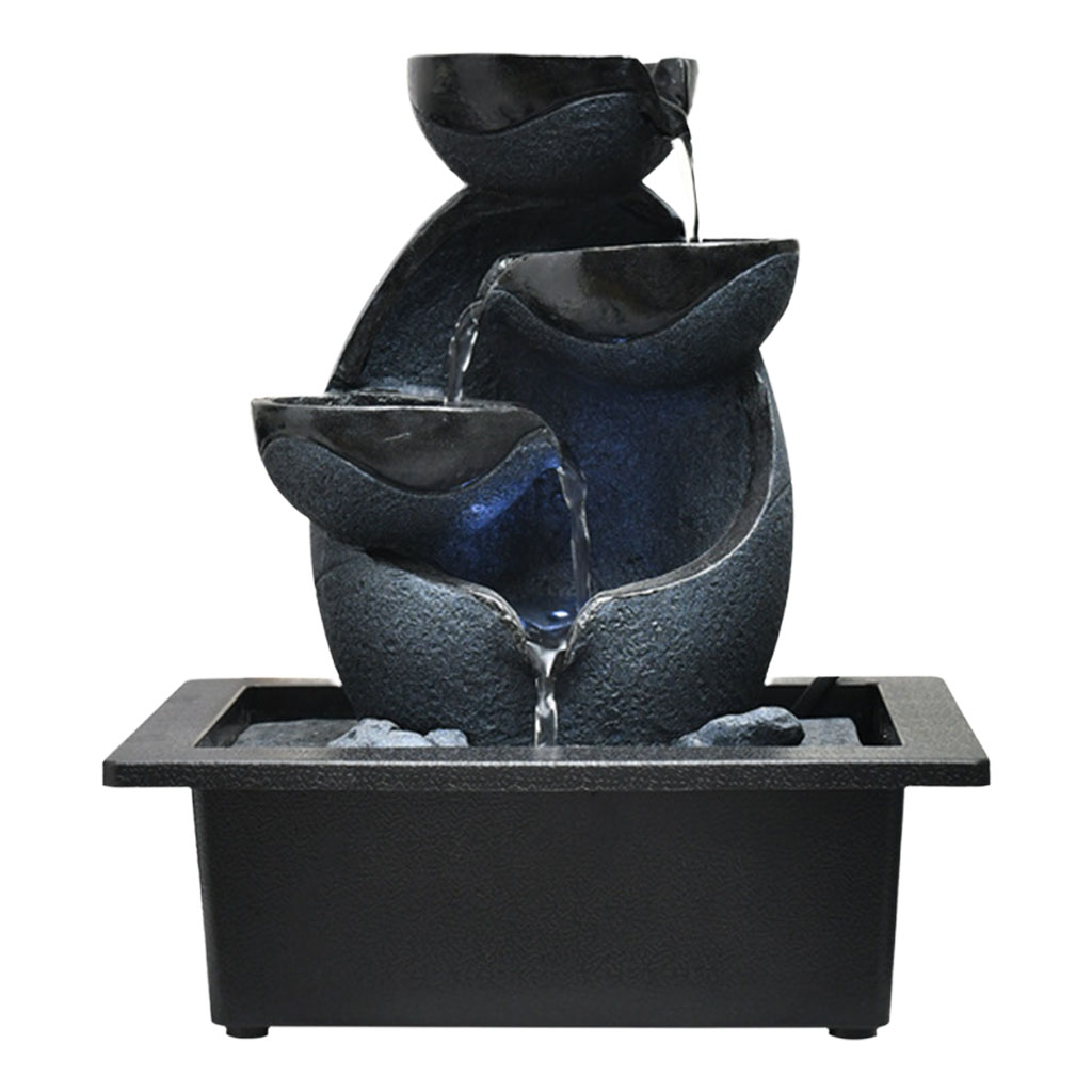 Water Fountain Fortune Feng Shui Waterfall Bedroom Ornaments Arts A