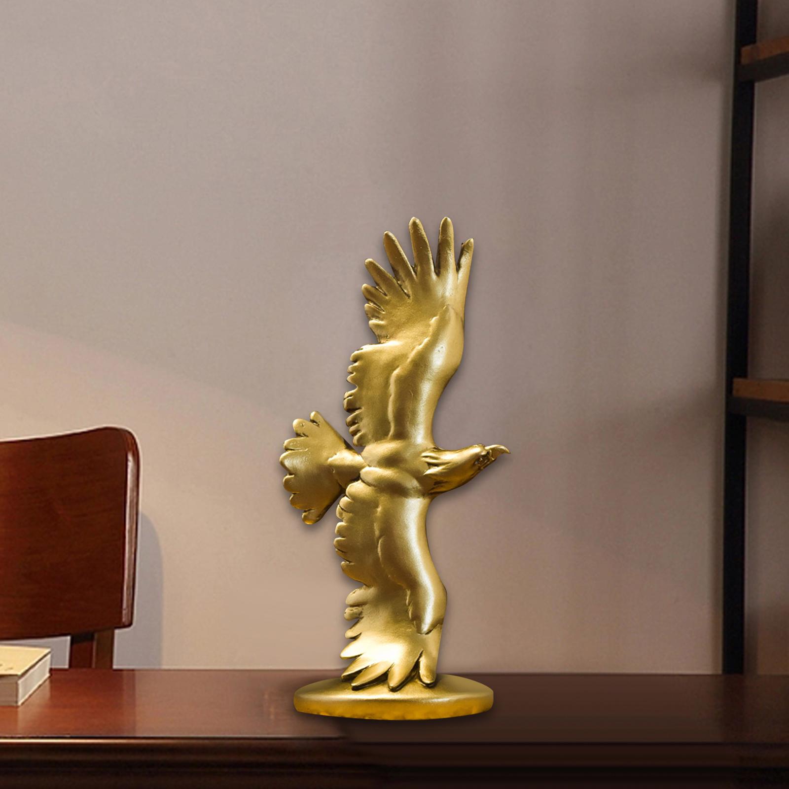 Eagle Statue Resin Table Ornament Eagle Figurine for Dining Room Bookshelf