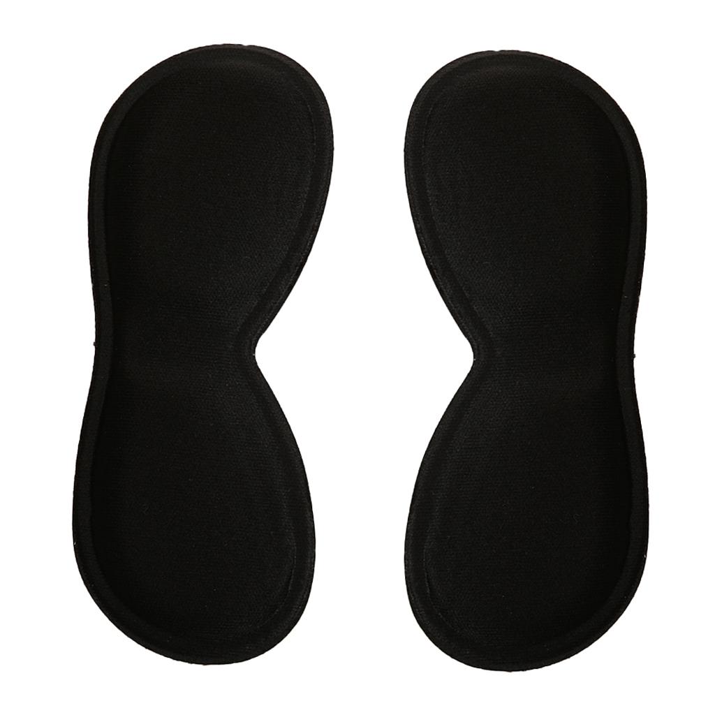 1 Pair Self Adhesive Sponge Heel Grip Back Liner Shoe Insole Pad Foot Care Protector Black