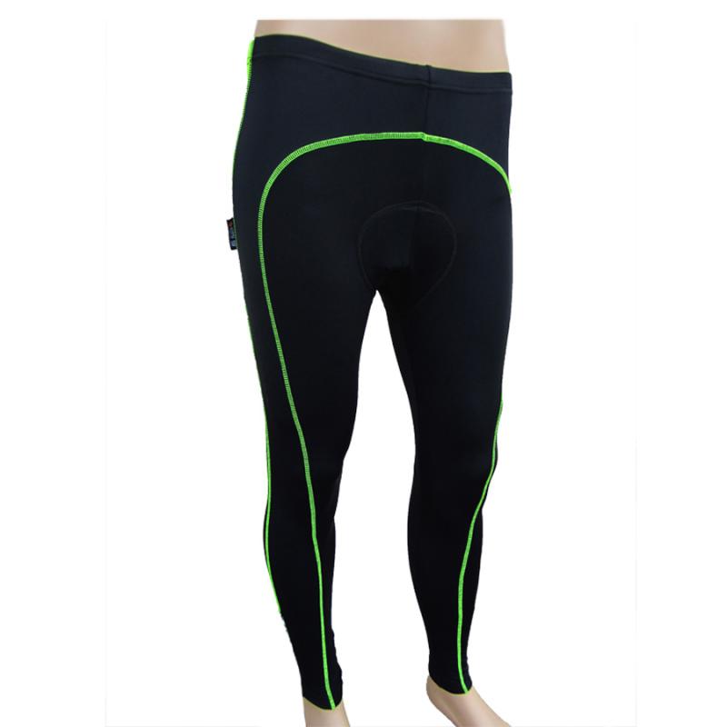 Men Cycling Thermal Tight Pants Winter Trouser Bicycle Legging Green XL