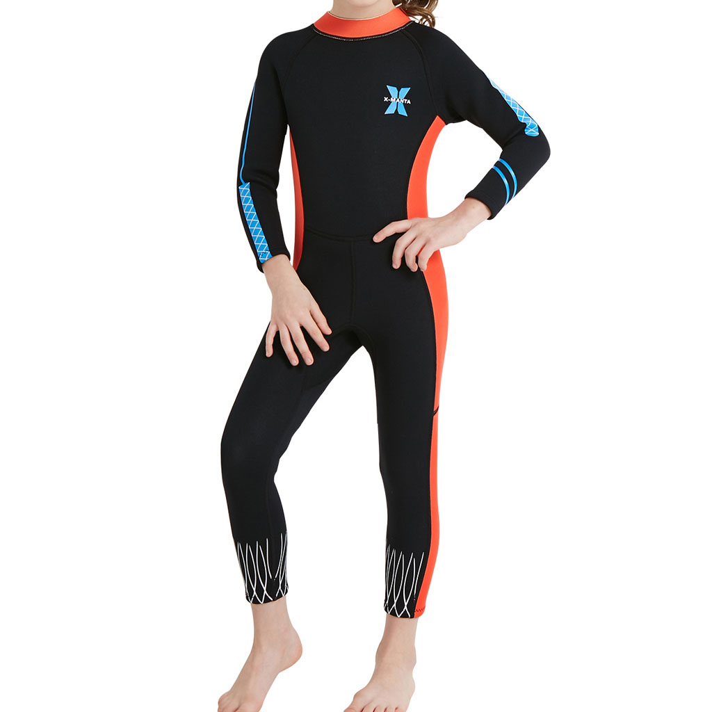 Girls Diving Wetsuit One-piece Child Scuba Dive Surfing Suit Jumpsuit XL