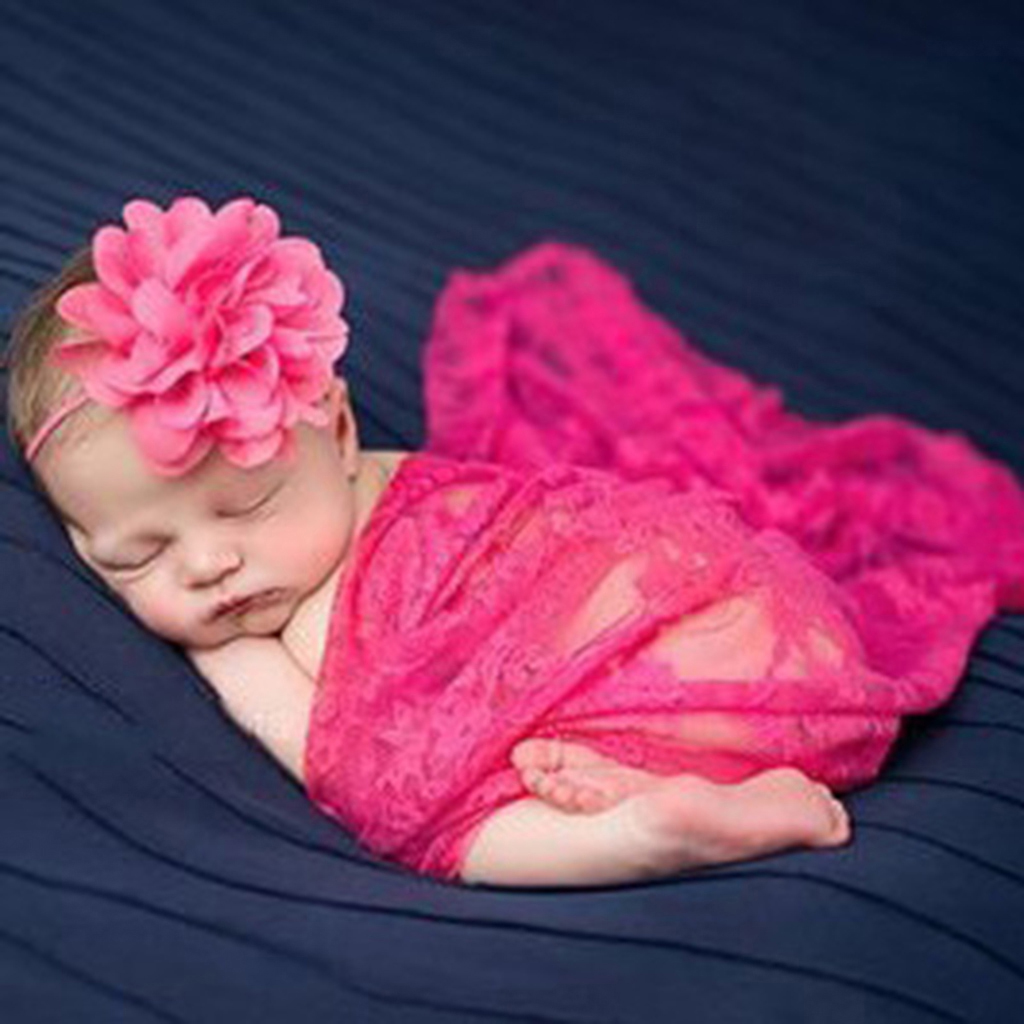Luxury Newborn Boy Girl Baby Photography Props Wrap Lace arn Cloth Blanket