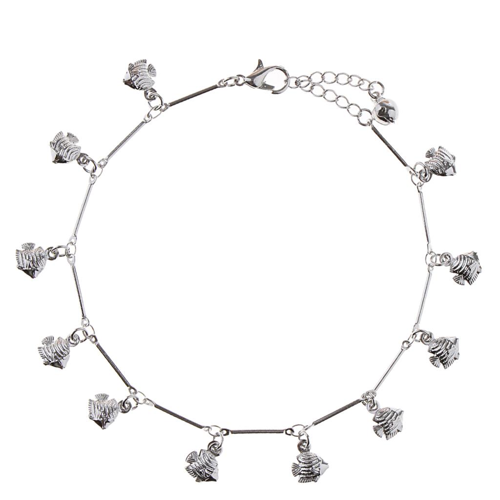Fashion Flatfish Metal Jingle Bell Anklet Ankle Bracelet Jewelry Foot Chain