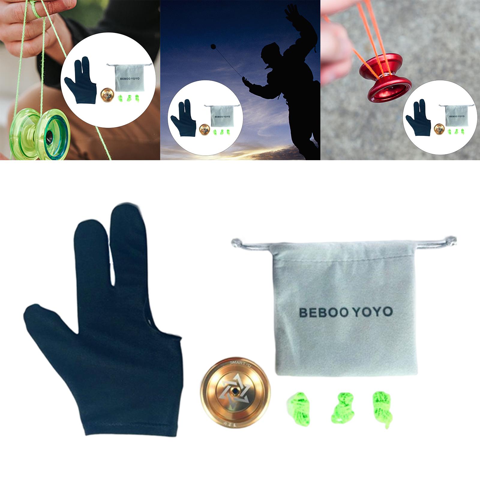 Cool Aluminum Professional YoYo Ball Bearing String Trick Alloy Gold