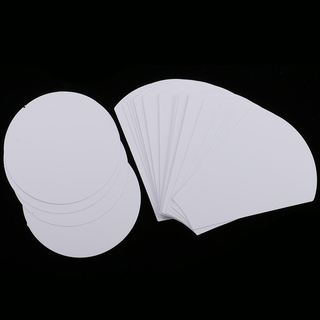 2x40 Pieces Flower Shape Paper Quilting Templates for Sewing Craft 71mm