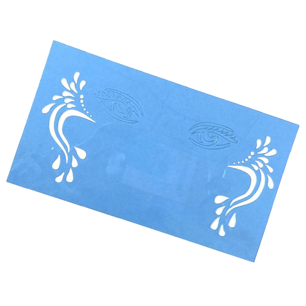 Cosplay Airbrush Paint Stencils Face Body Painting Template Stage