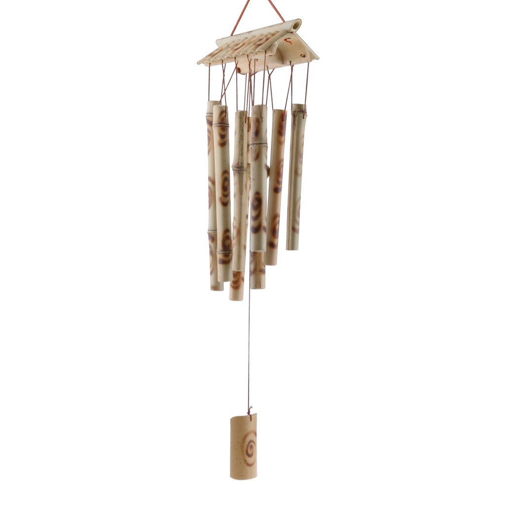 10 Tubes Bamboo Wind Chimes Garden Feng Shui Decoration #3 