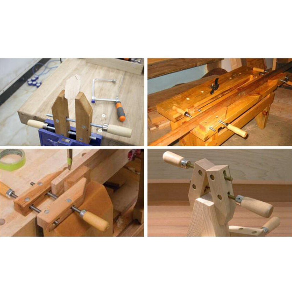 Wood Parallel Jaw Hand Screw Vise Clamp Woodworking 