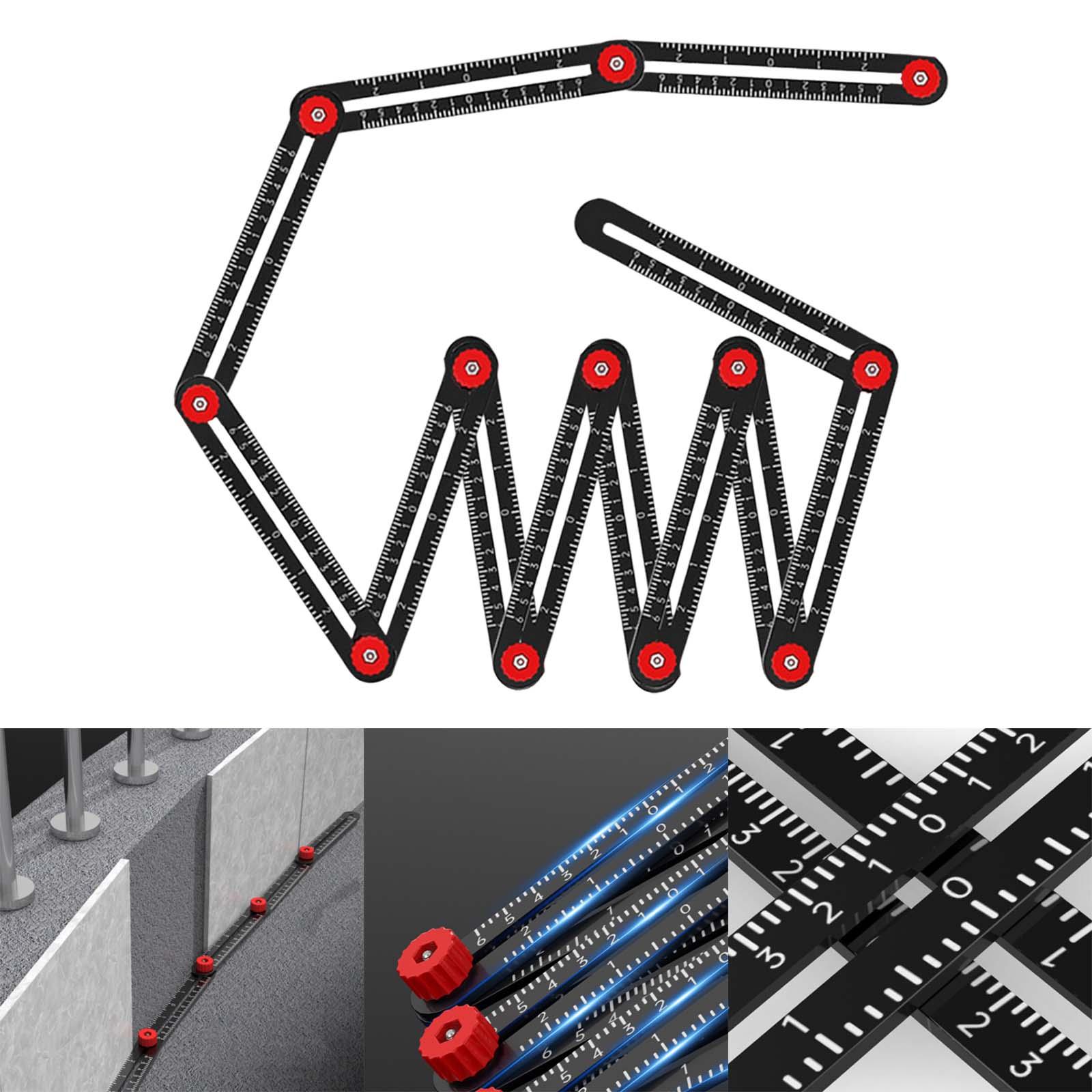 Aluminium Alloy Multi Angle Ruler Positioning Tools for Carpenter 12 Section