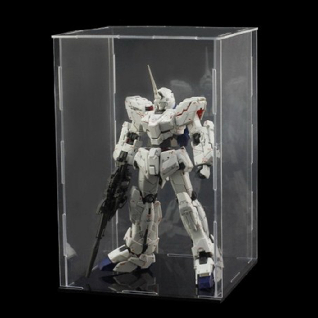 1pc Clear Model Display Box Protection for Collectibles Diecast Toys 25cm