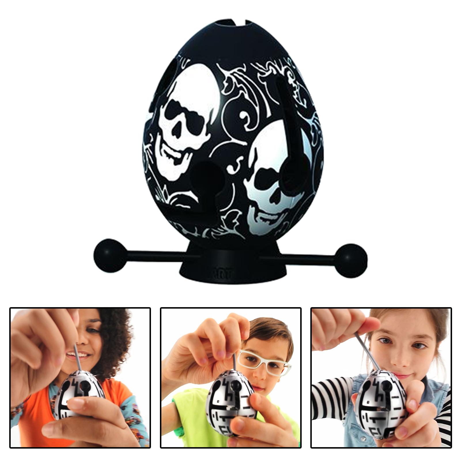 Puzzle Maze Ball Maze Egg Decompression Toy Kids Montessori Games Black