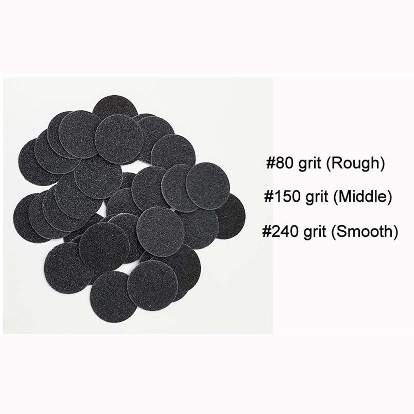 Sand Paper Replacement Pads For Electric Foot File  25mm 150Grit  50Pcs
