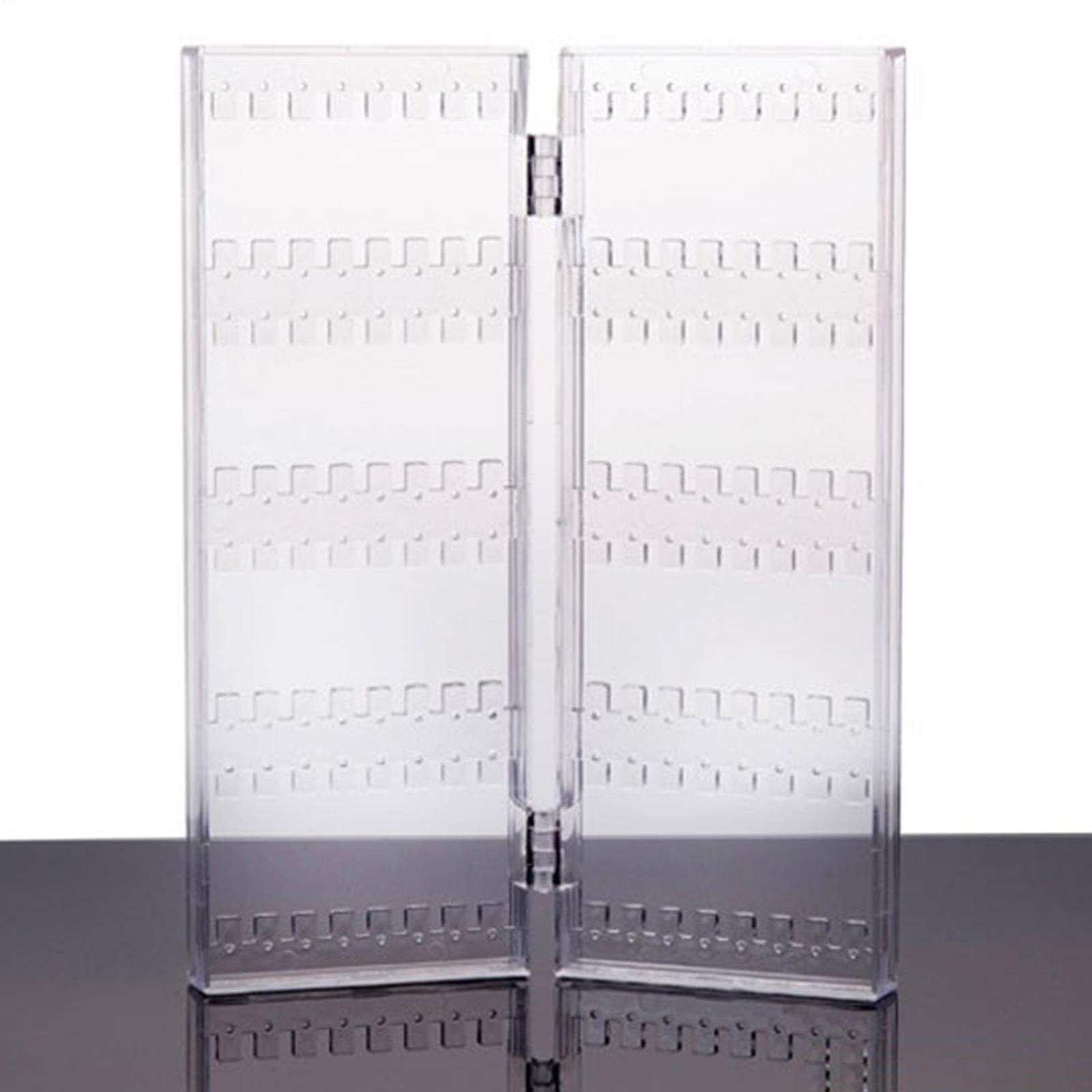 Jewelry Display Stand Organizer Acrylic Foldable Screen for Chains Earrings