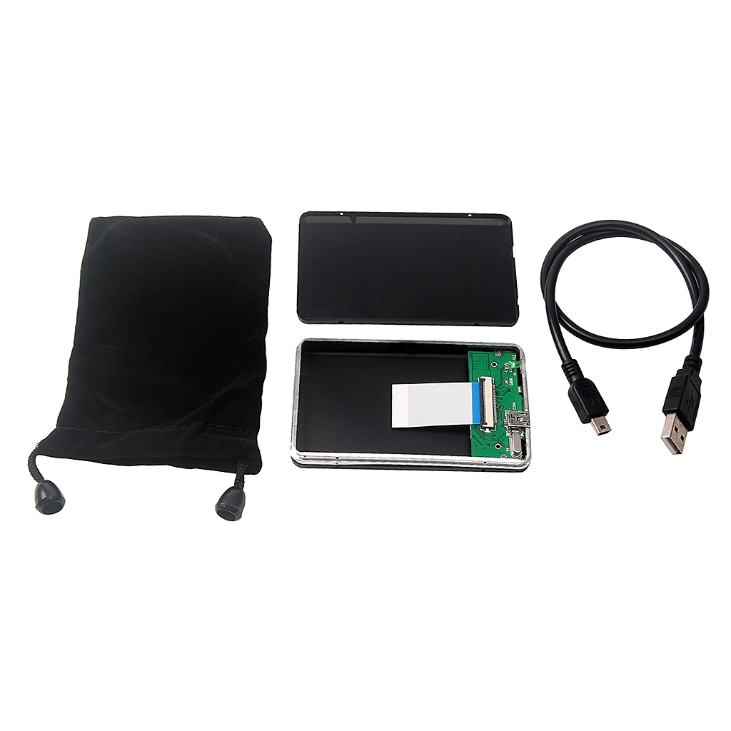 USB 2.0 to 1.8" CE/ZIF Hard Drive Disk HDD Aluminum