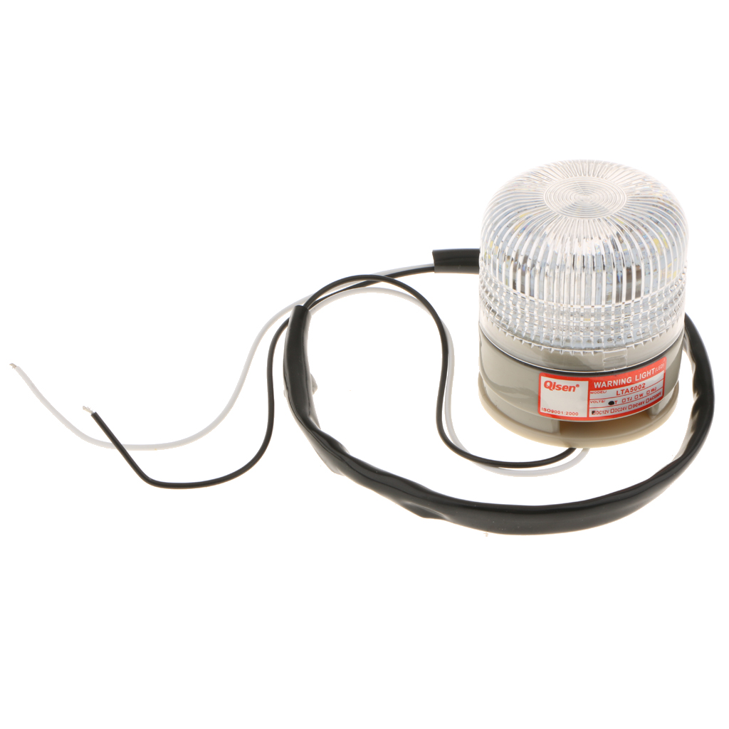 Security Alarm Strobe Signal Light DC 12V/24V Construction Vehicle