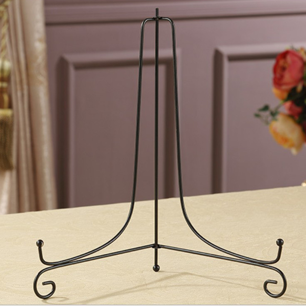 4PCS Metal Display Easel Stand Plate Bowl Dish Picture Phote Teacake