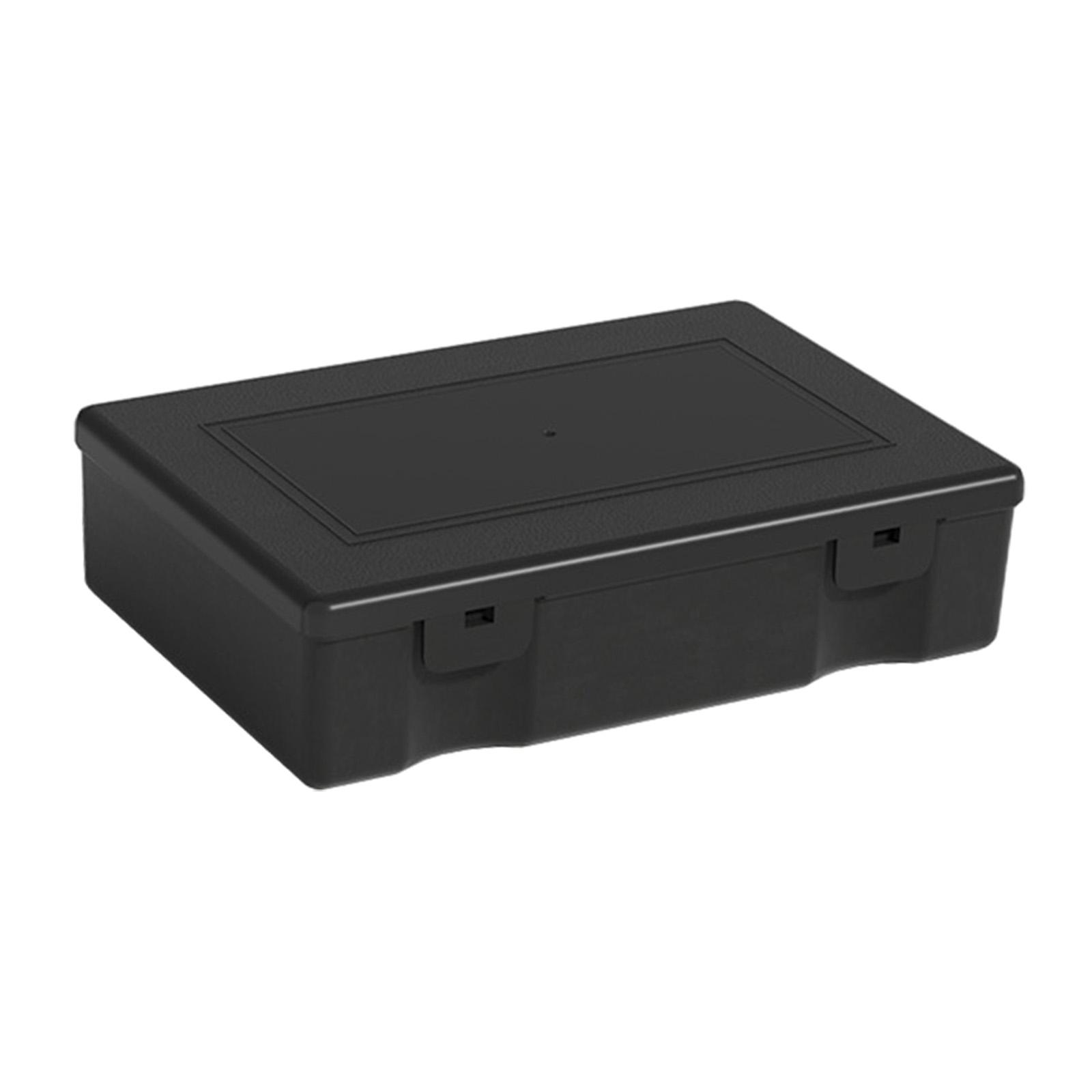 Storage Box With Lid Black Large