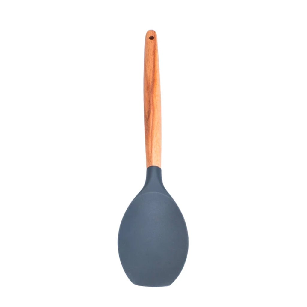 Silicone Non-Stick Spatula with Wooden Handle Rice shovel