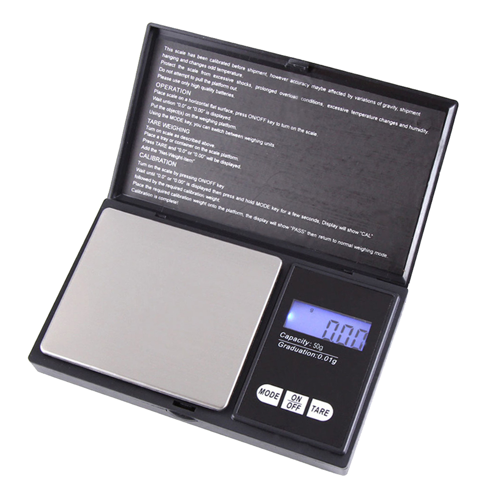 2x Digital Scale Electronic Jewelry Pocket Gram Coin Precise 50g/0.01g