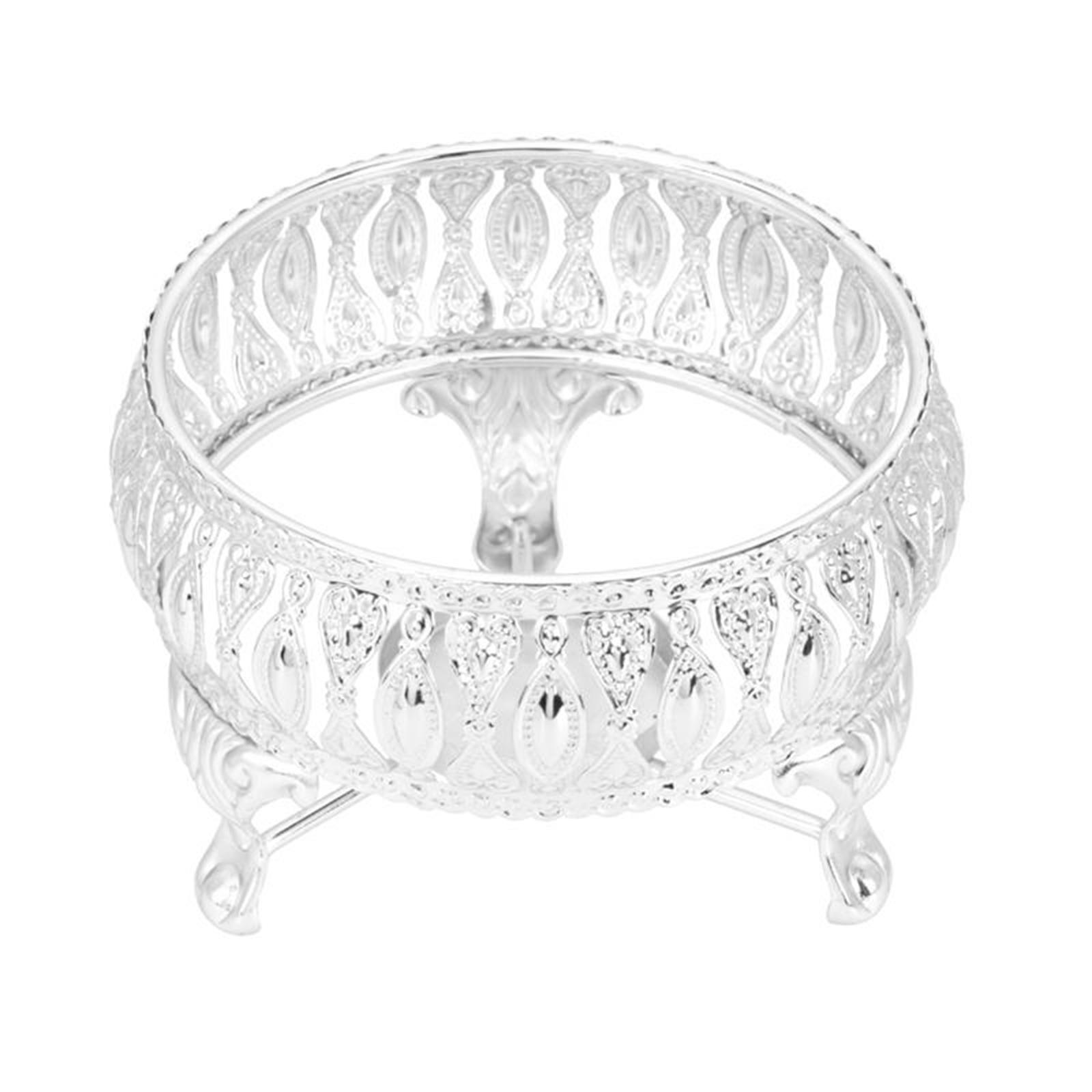 European Style Teapot Warmer with Candle Holder Tea Coffee Water Warmer Silver