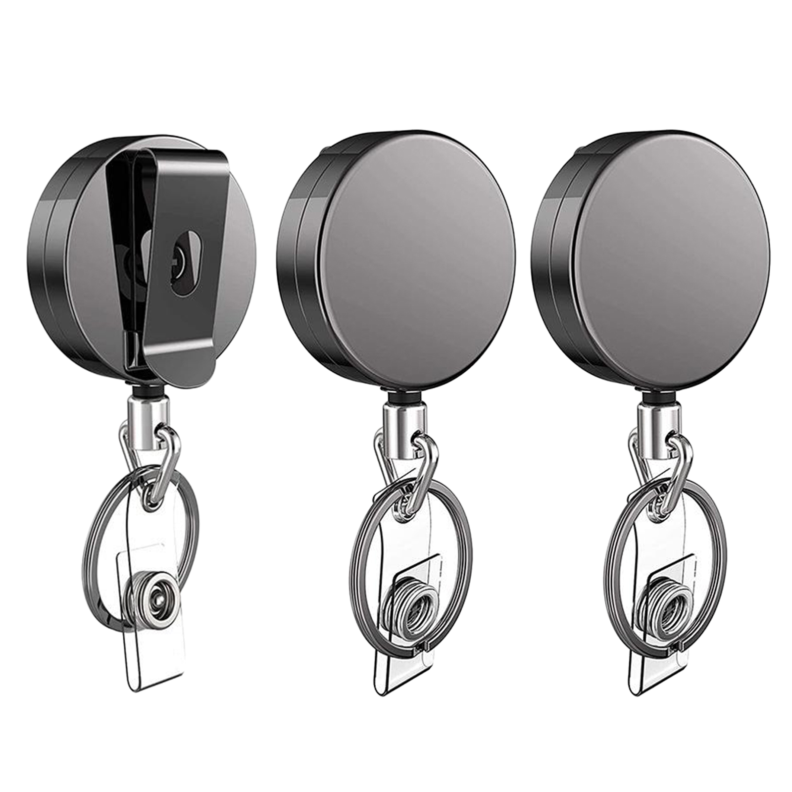Badge Reel Keychain Retractable ID Holder