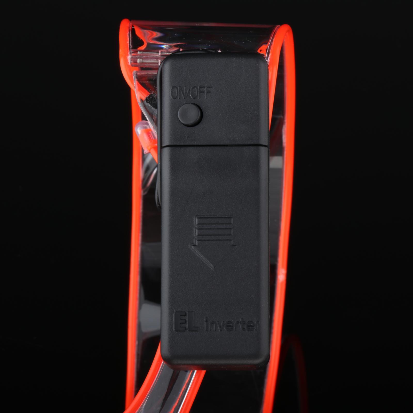 LED Visor Glasses Cyberpunk Cybergoth Goggles Cosplay Party Eyewear Orange