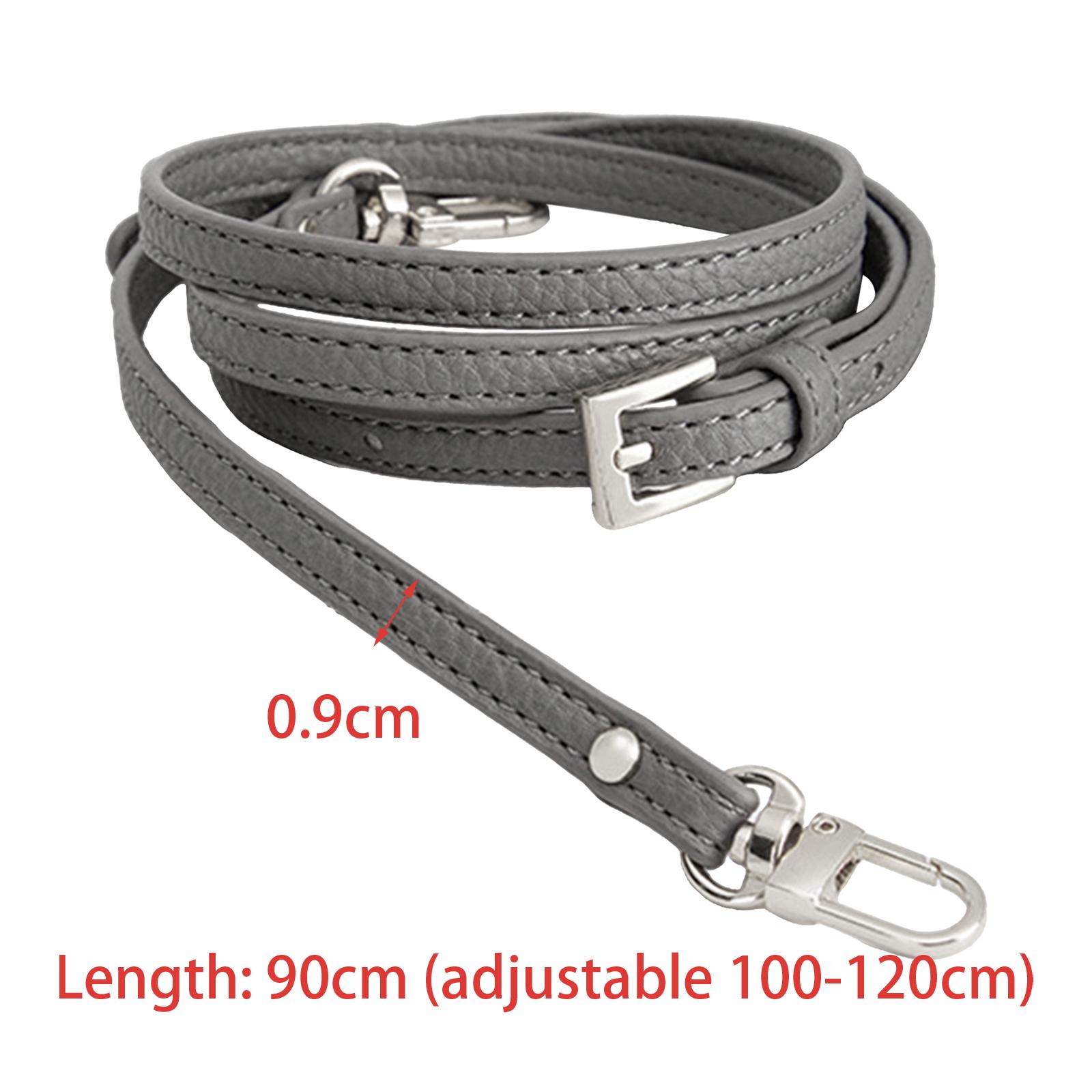 4xLeather Bag Strap Replacement Universal Shoulder Strap for Shoulder Handbags Gray
