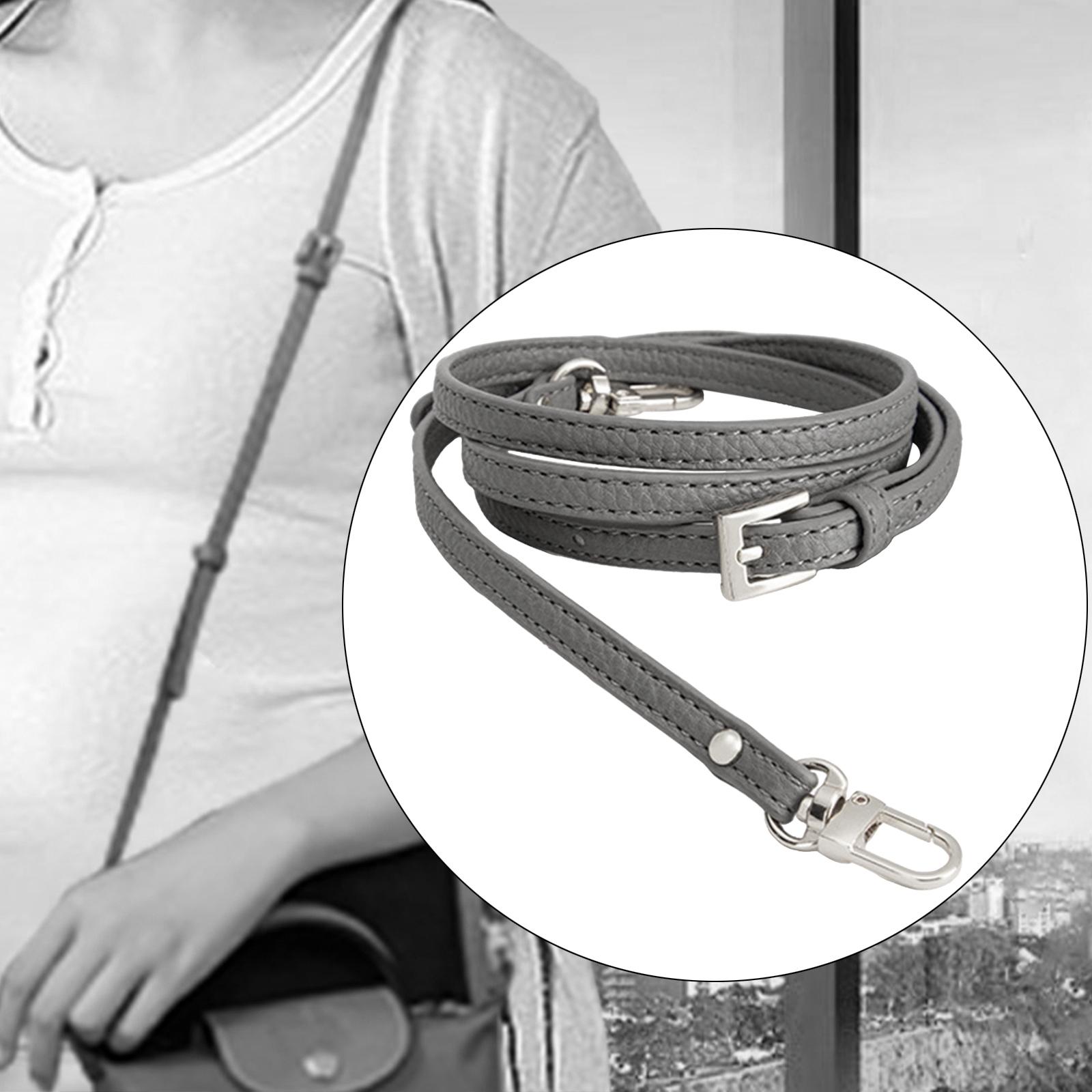 Leather Bag Strap Replacement Universal Shoulder Strap for Shoulder Handbags Gray